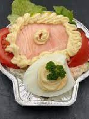 Coquille saumon froide