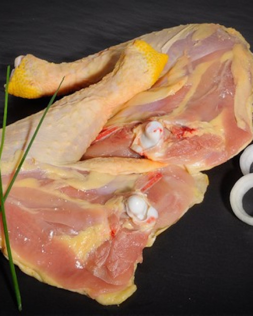 Cuisse de poulet couper en deux 
